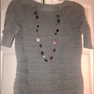 Apt 9 Gray Fitted Sweater